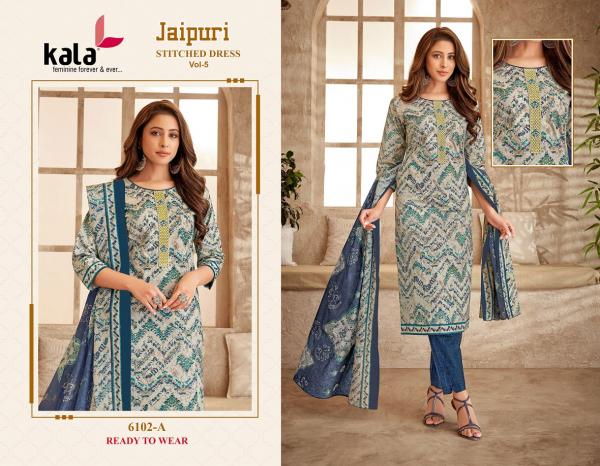 Kala Jaipuri Vol-5 – Kurti Pant With Dupatta